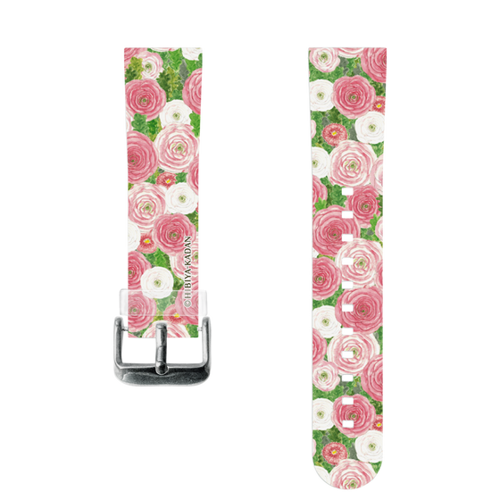 スマートウォッチクリアバンド［ 日比谷花壇 - ラナンキュラス&デイジー ］