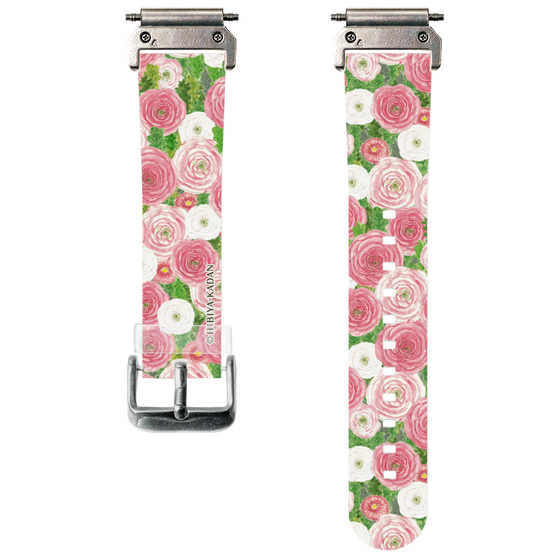 スマートウォッチクリアバンド［ 日比谷花壇 - ラナンキュラス&デイジー ］