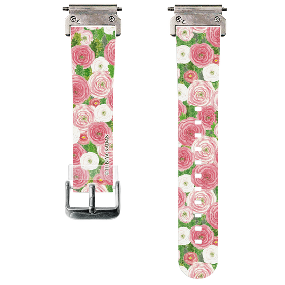 スマートウォッチクリアバンド［ 日比谷花壇 - ラナンキュラス&デイジー ］