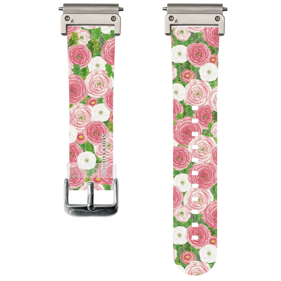 スマートウォッチクリアバンド［ 日比谷花壇 - ラナンキュラス&デイジー ］