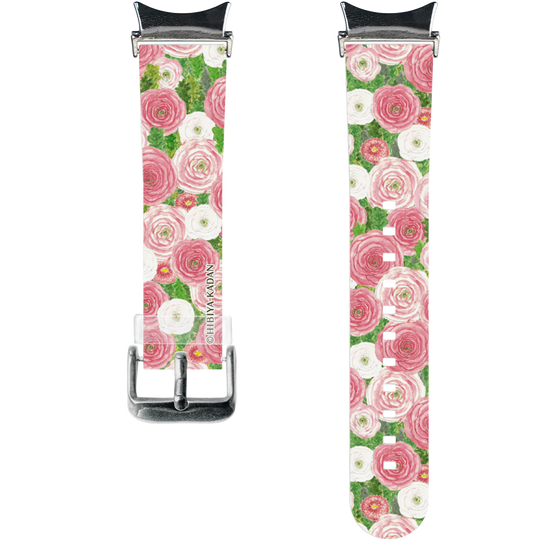 スマートウォッチクリアバンド［ 日比谷花壇 - ラナンキュラス&デイジー ］