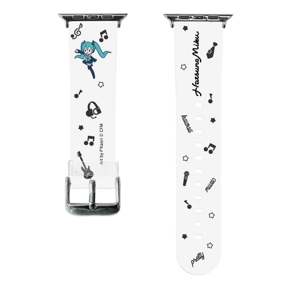 スマートウォッチクリアバンド［ 初音ミク - インストルメント ］