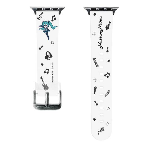 スマートウォッチクリアバンド［ 初音ミク - インストルメント ］