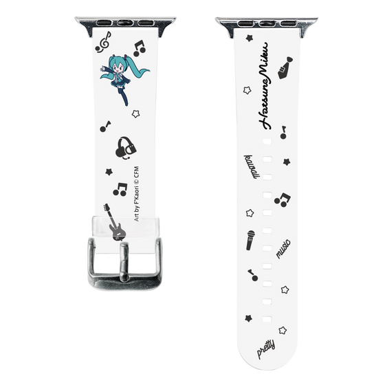 スマートウォッチクリアバンド［ 初音ミク - インストルメント ］
