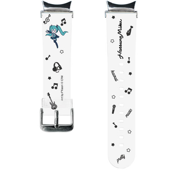 スマートウォッチクリアバンド［ 初音ミク - インストルメント ］