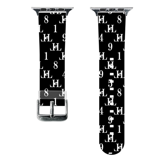 スマートウォッチクリアバンド［ Chell classy - Monogram - Black ］