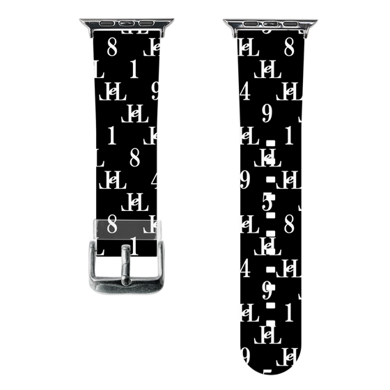 スマートウォッチクリアバンド［ Chell classy - Monogram - Black ］