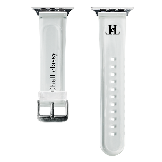 スマートウォッチクリアバンド［ Chell classy - Simple Logo ］