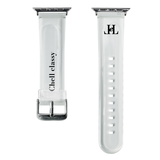 スマートウォッチクリアバンド［ Chell classy - Simple Logo ］