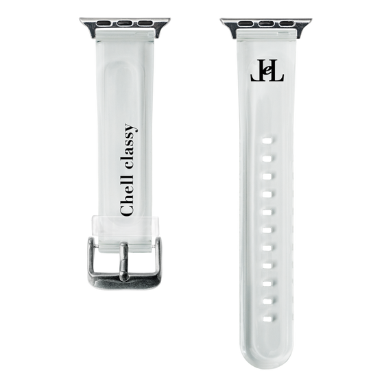 スマートウォッチクリアバンド［ Chell classy - Simple Logo ］
