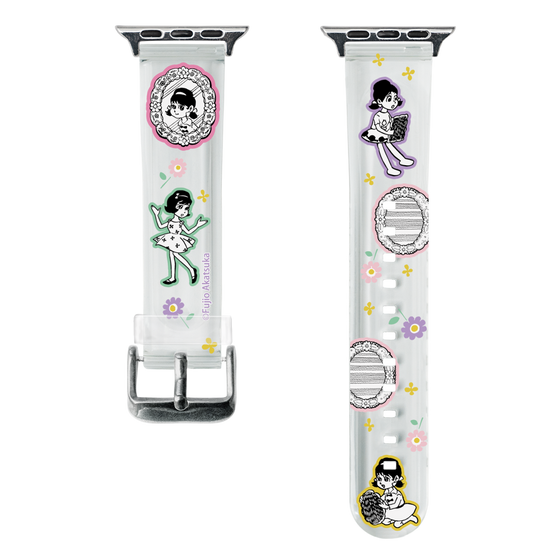 スマートウォッチクリアバンド［ ひみつのアッコちゃん - ステッカー ］
