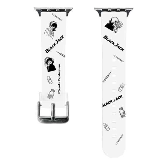 スマートウォッチクリアバンド［ ブラック・ジャック - 総柄 ］