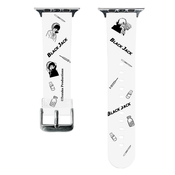 スマートウォッチクリアバンド［ ブラック・ジャック - 総柄 ］