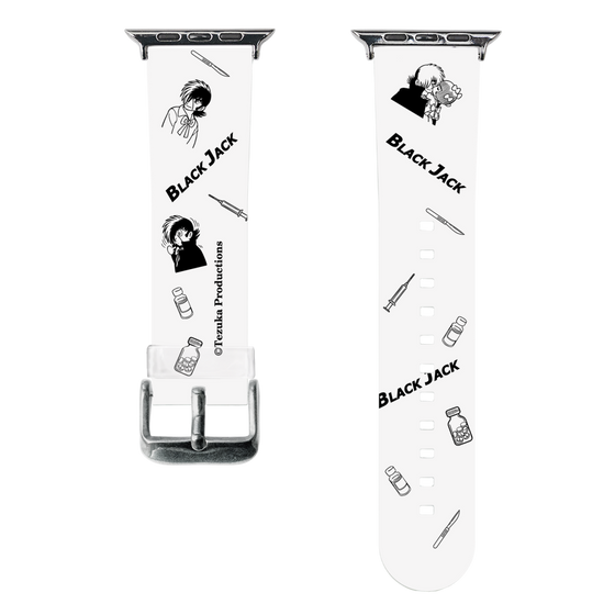 スマートウォッチクリアバンド［ ブラック・ジャック - 総柄 ］