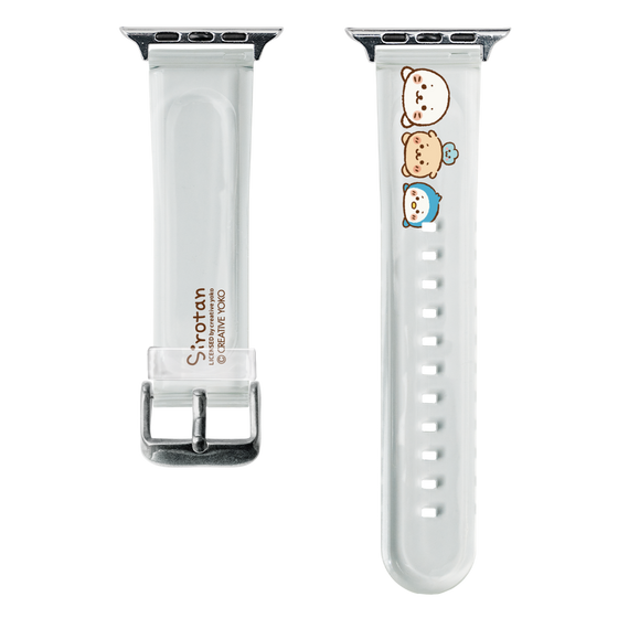 スマートウォッチクリアバンド［ しろたん - お顔 ］