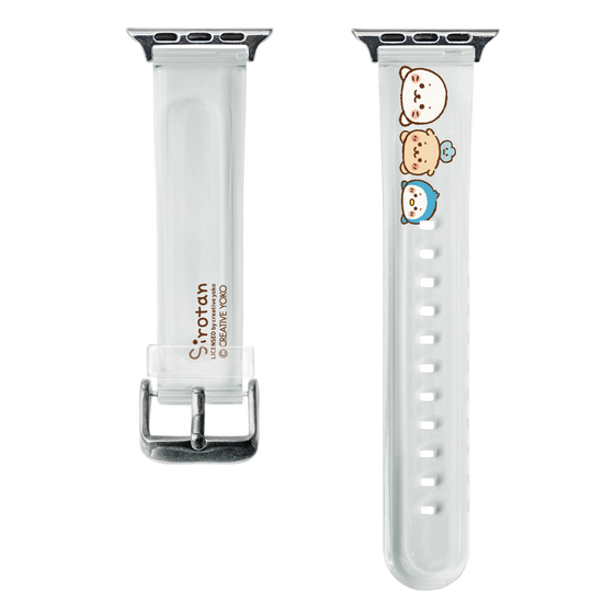 スマートウォッチクリアバンド［ しろたん - お顔 ］
