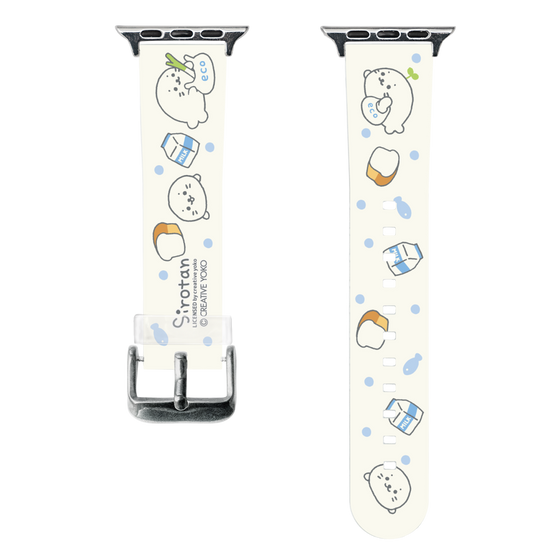 スマートウォッチクリアバンド［ しろたん - お買い物 ］