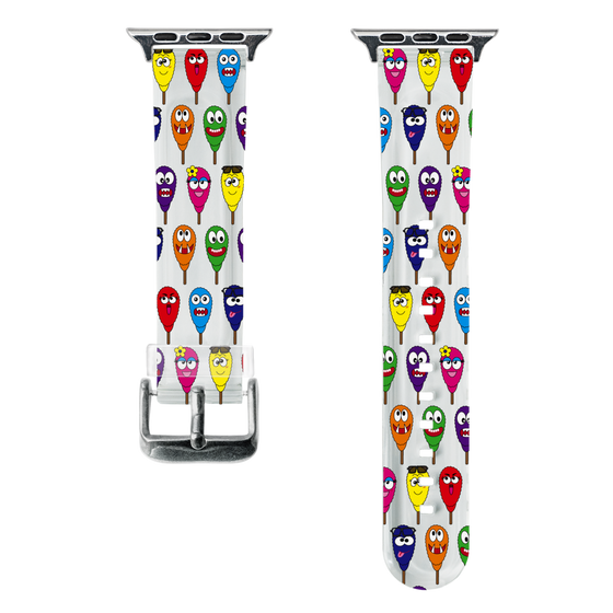 スマートウォッチクリアバンド［ クシニョロ - クシニョロ - カラー ］