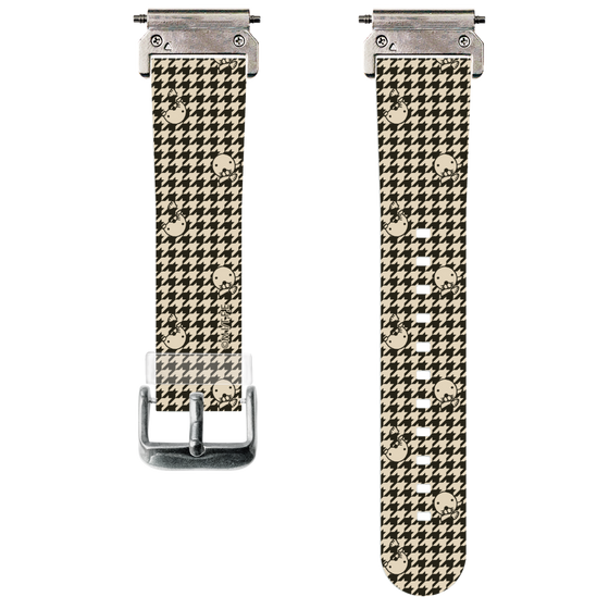 スマートウォッチクリアバンド［ ぼのぼの - ぼのぼの千鳥格子柄 - ブラック ］