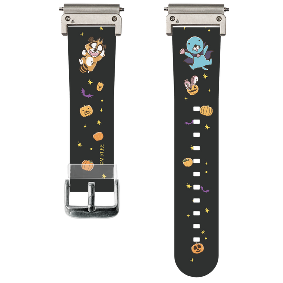 スマートウォッチクリアバンド［ ぼのぼの - ハロウィン集合 - ブラック ］