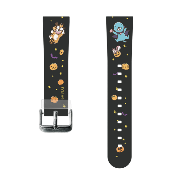 スマートウォッチクリアバンド［ ぼのぼの - ハロウィン集合 - ブラック ］
