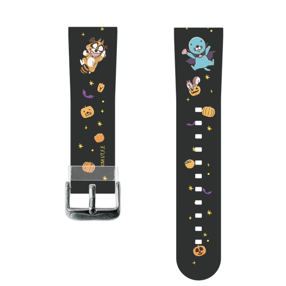 スマートウォッチクリアバンド［ ぼのぼの - ハロウィン集合 - ブラック ］