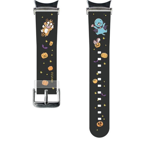 スマートウォッチクリアバンド［ ぼのぼの - ハロウィン集合 - ブラック ］