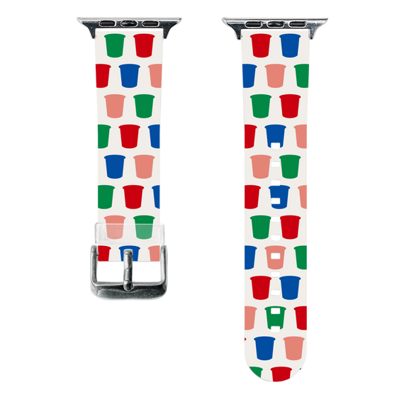 スマートウォッチクリアバンド［ カルビー - じゃがりこパッケージ - シルエット ］