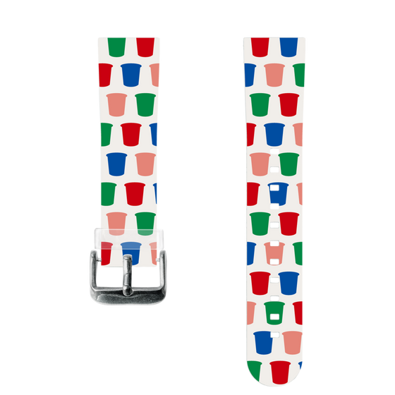 スマートウォッチクリアバンド［ カルビー - じゃがりこパッケージ - シルエット ］