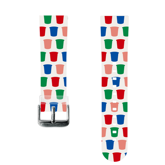 スマートウォッチクリアバンド［ カルビー - じゃがりこパッケージ - シルエット ］