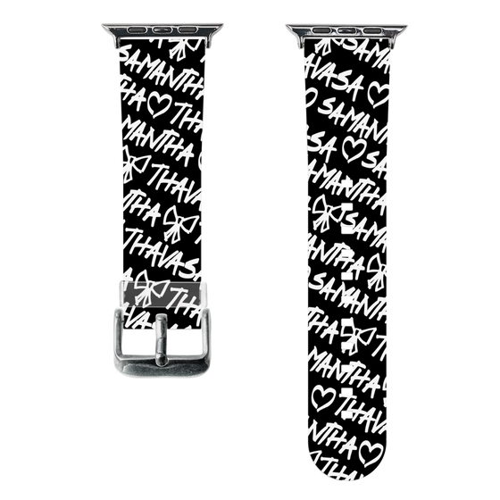 スマートウォッチクリアバンド［ Samantha Thavasa - スクリッタ - ブラック ］