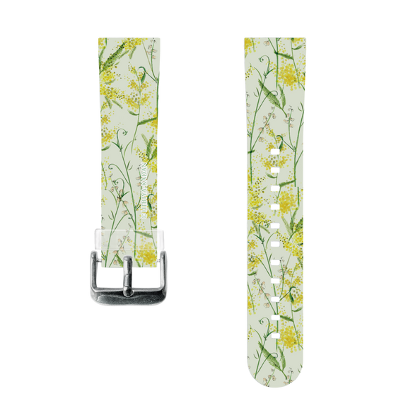 スマートウォッチクリアバンド［ 日比谷花壇 - DelicateGeometry - ライトグリーン ］