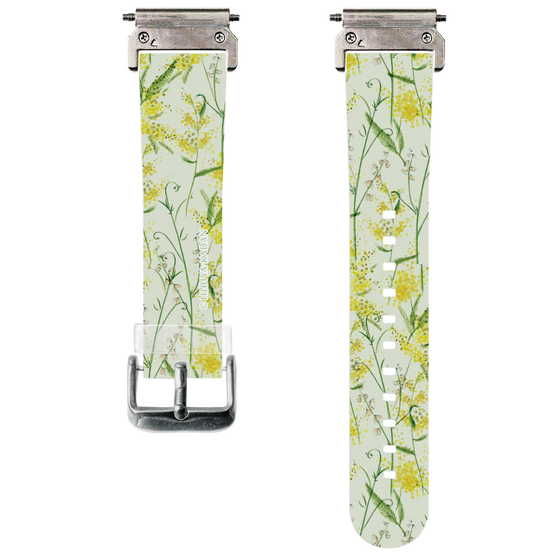 スマートウォッチクリアバンド［ 日比谷花壇 - DelicateGeometry - ライトグリーン ］