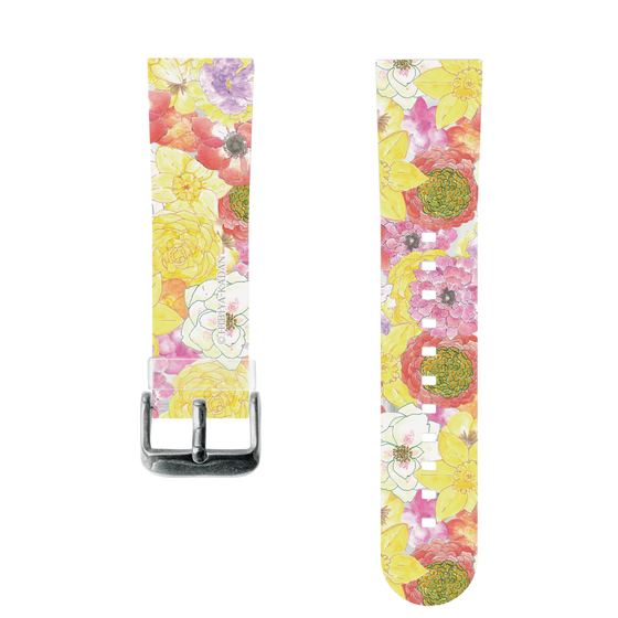 スマートウォッチクリアバンド［ 日比谷花壇 - HarmonyinBloom - イエロー ］