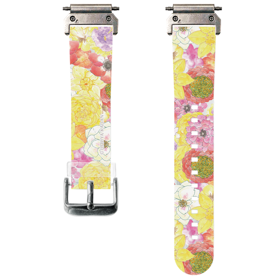 スマートウォッチクリアバンド［ 日比谷花壇 - HarmonyinBloom - イエロー ］