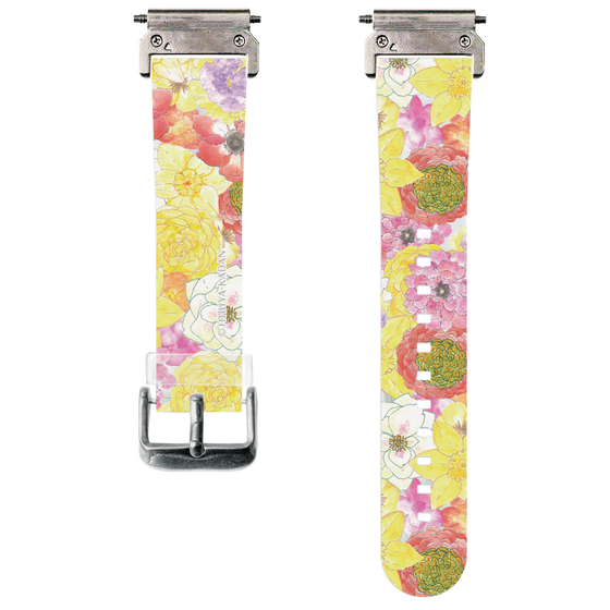 スマートウォッチクリアバンド［ 日比谷花壇 - HarmonyinBloom - イエロー ］