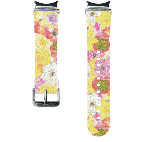 スマートウォッチクリアバンド［ 日比谷花壇 - HarmonyinBloom - イエロー ］