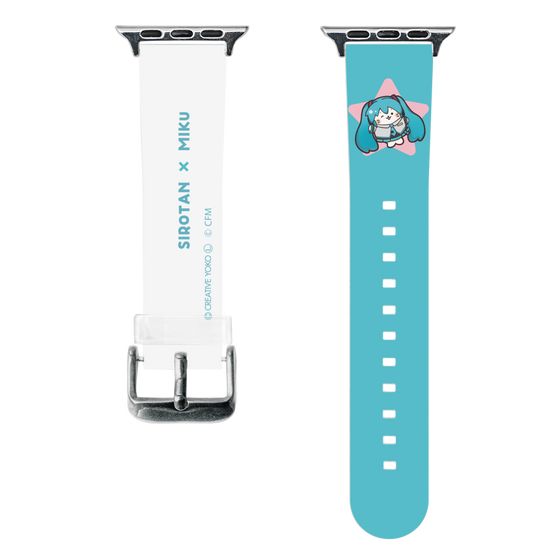 スマートウォッチクリアバンド［ しろたん×初音ミク - 初音ミク - しろたん変身 ］