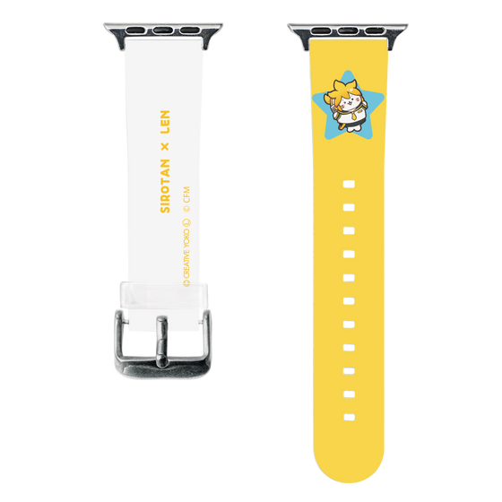 スマートウォッチクリアバンド［ しろたん×初音ミク - 鏡音レン - しろたん変身 ］