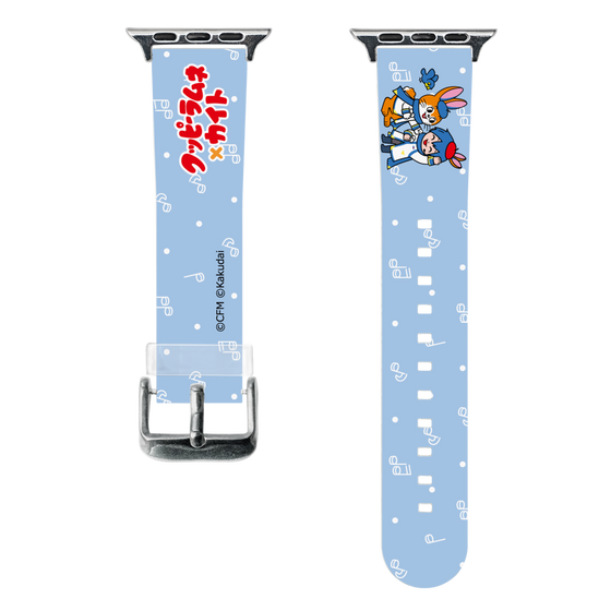 スマートウォッチクリアバンド［ 初音ミク×クッピーラムネ - KAITO×クッピー - デフォルメイラスト ］