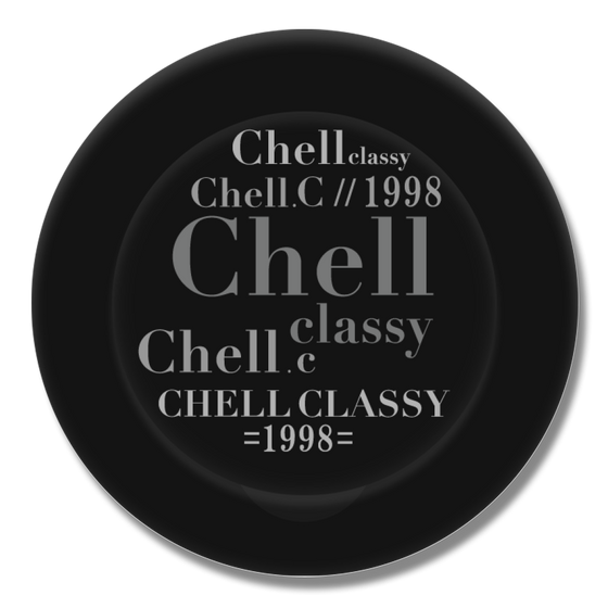 スマートグリップスタンド [ Black ]［ Chell classy - Logotype ］