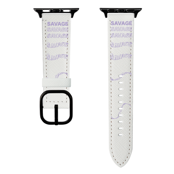スマートウォッチレザーバンド［ SAVAGE Purple ］