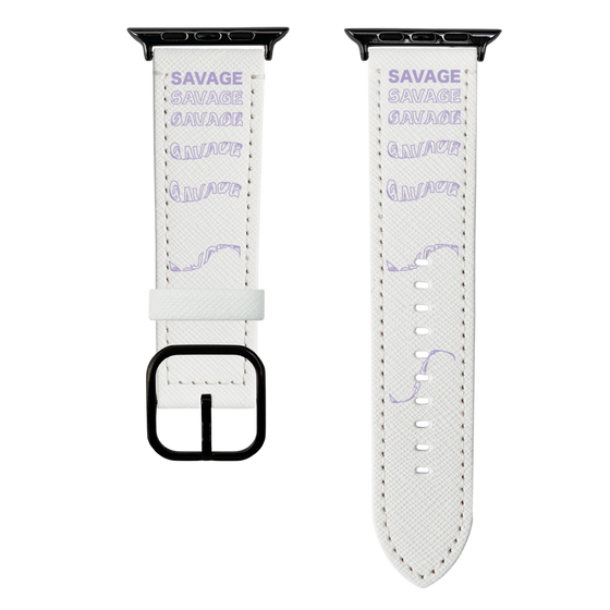 スマートウォッチレザーバンド［ SAVAGE Purple ］