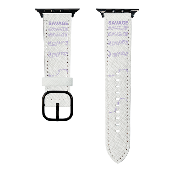 スマートウォッチレザーバンド［ SAVAGE Purple ］