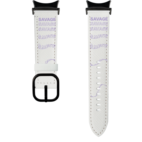 スマートウォッチレザーバンド［ SAVAGE Purple ］