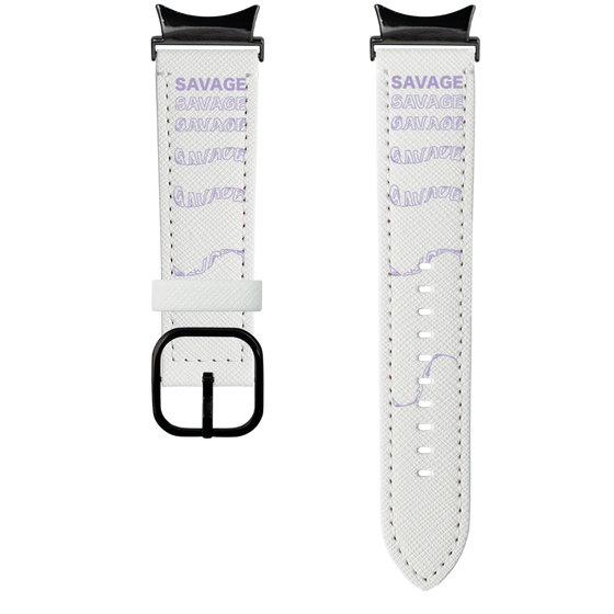 スマートウォッチレザーバンド［ SAVAGE Purple ］