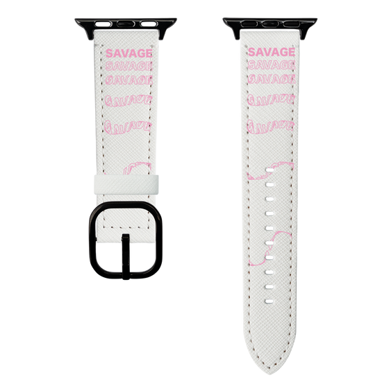 スマートウォッチレザーバンド［ SAVAGE Pink ］