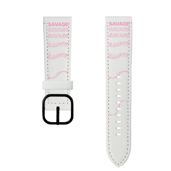 スマートウォッチレザーバンド［ SAVAGE Pink ］