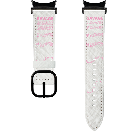 スマートウォッチレザーバンド［ SAVAGE Pink ］