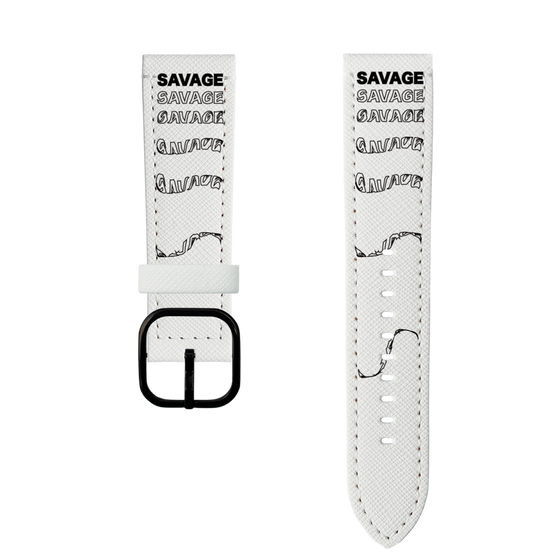 スマートウォッチレザーバンド［ SAVAGE Black ］